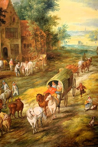 "Fairytale Landscapes with Figures in the Forest"